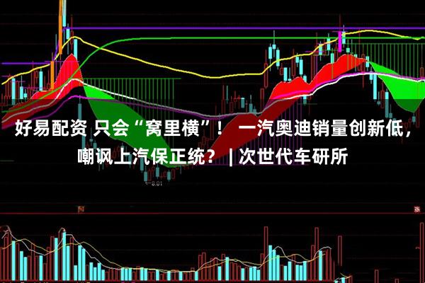 好易配资 只会“窝里横”！ 一汽奥迪销量创新低，嘲讽上汽保正统？ | 次世代车研所