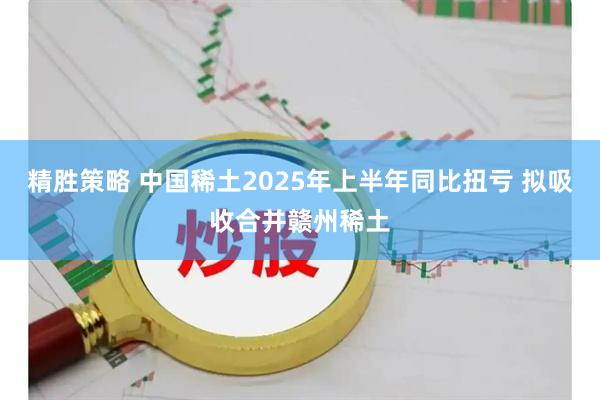 精胜策略 中国稀土2025年上半年同比扭亏 拟吸收合并赣州稀土